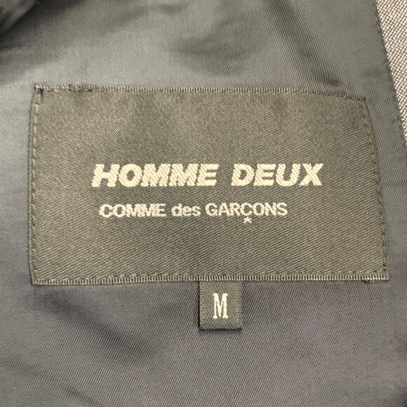 COMME des GARCONS Size M Grey Mohair Wool Notch Lapel Sport Coat - Picture 6 of 9